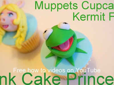The Muppets Most Wanted Cupcakes! How to Make Kermit The Muppet Cupcakes by Pink Cake Princess
