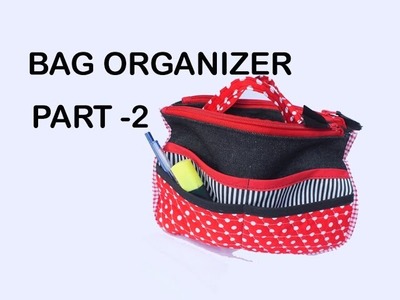 Travel Insert Organizer.Purse Makeup Organiser PART 2. DIY Bag Vol 12B