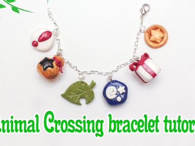 Animal Crossing: New Leaf polymer clay charm bracelet tutorial. timelapse