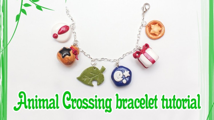 Animal Crossing: New Leaf polymer clay charm bracelet tutorial. timelapse