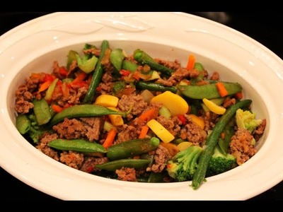 Bodybuilding Cutting Meal: Low-Carb Beef & Vegetable Stir Fry