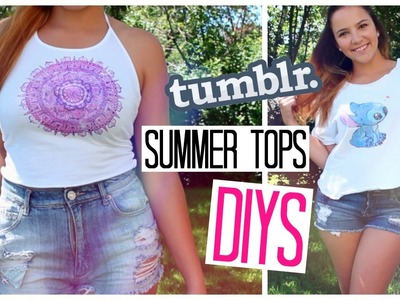 Cheap & Easy Summer Tops DIY - Tumblr & LaurDIY Inspired Clothes  | Laurie Martel