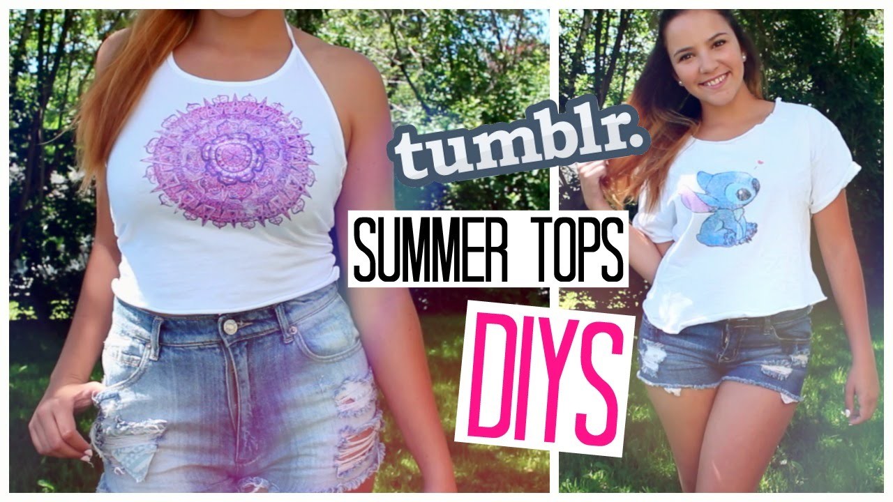 Cheap & Easy Summer Tops DIY - Tumblr & LaurDIY Inspired Clothes ...