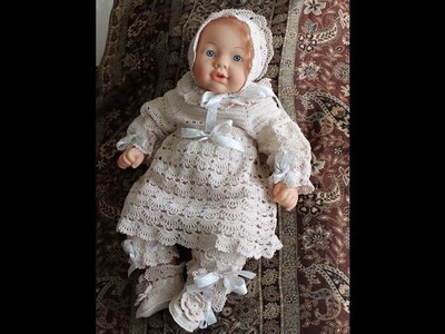 Crochet dress| How to crochet an easy shell stitch baby. girl's dress for beginners 50
