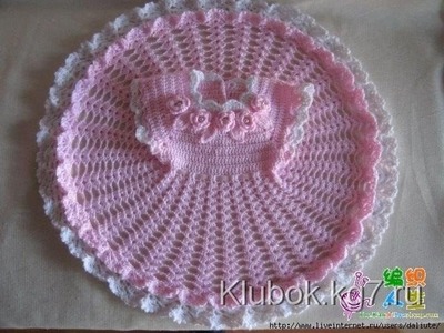 Crochet dress| How to crochet an easy shell stitch baby. girl's dress for beginners 42