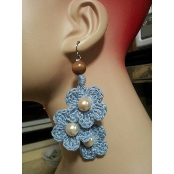 Crochet Tutorial- How To- Dangle Flower Earrings