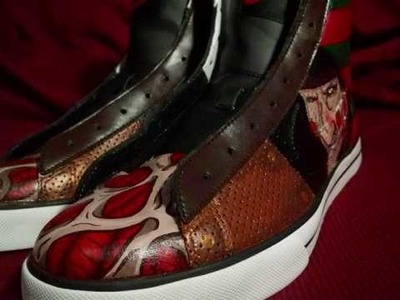 Dannys Custom Shoes!!! Freddy Krueger sweet classics!!!