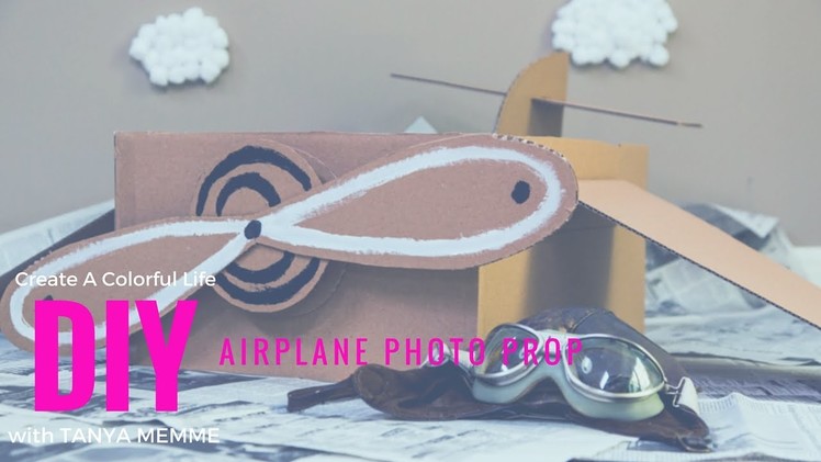 DIY an airplane photo prop for the kids!