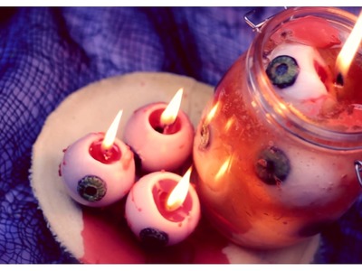 DIY: Bleeding Eyeball Candles