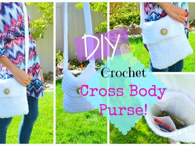 DIY Easy Crochet Cross Body Purse! + What's In My Purse & OOTD | Ms. Craft Nerd