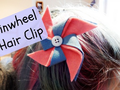 DIY Felt Pinwheel Hair Clip How To ¦ The Corner of Craft