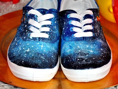DIY Galaxy Shoes Universe Print! - PERFECT GIFT IDEA