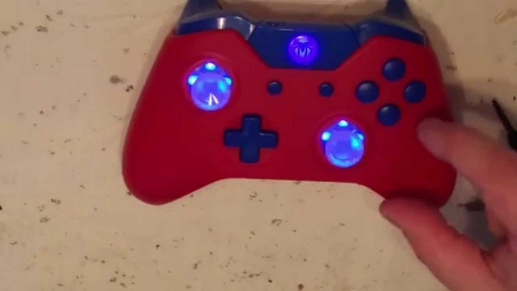 DIY GAMER Xbox one 7 color Selectable w.5 brightness levels LED thumbstick Modification.