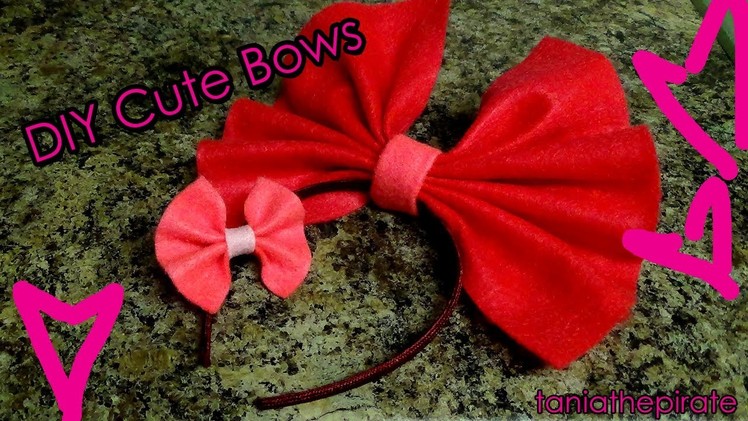 DIY Small Hair Bow.Bow Tie & Big Lolita Bow [SIMPLE]