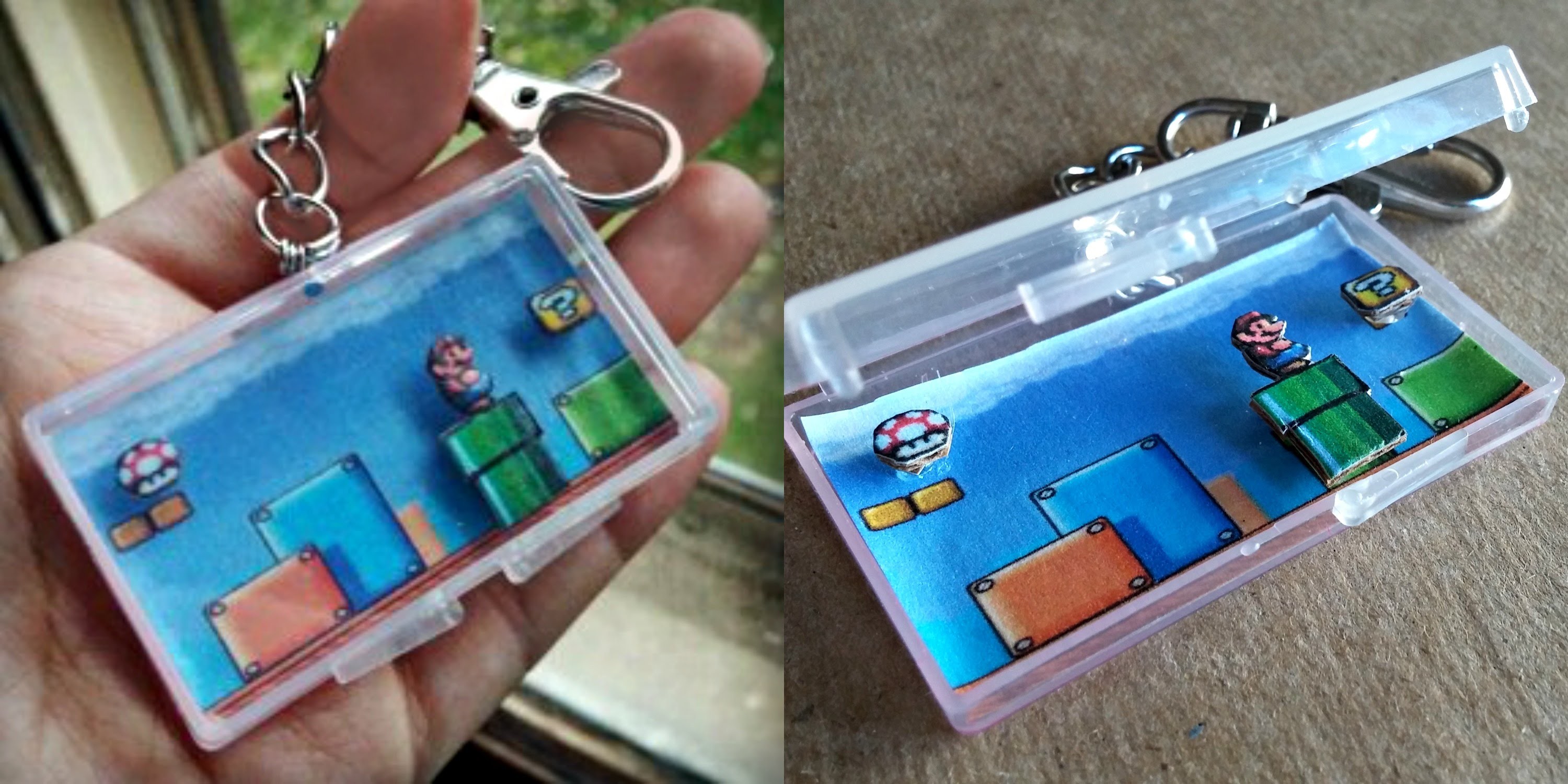 DIY: Super Mario 3D Keychain ✄