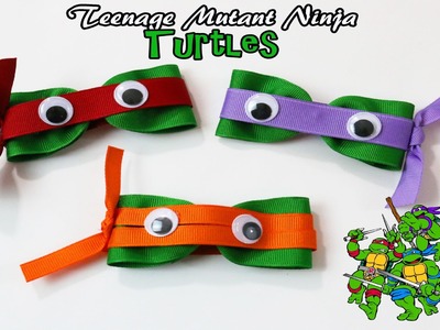 DIY Teenage Mutant Ninja Turtle hair clips | TMNT hair bows