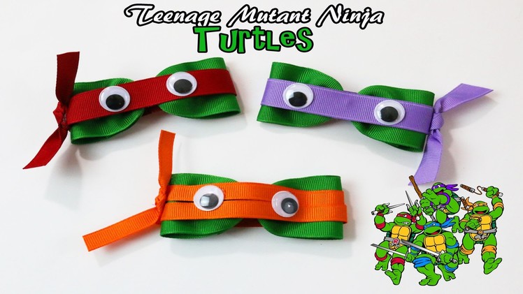 DIY Teenage Mutant Ninja Turtle hair clips | TMNT hair bows