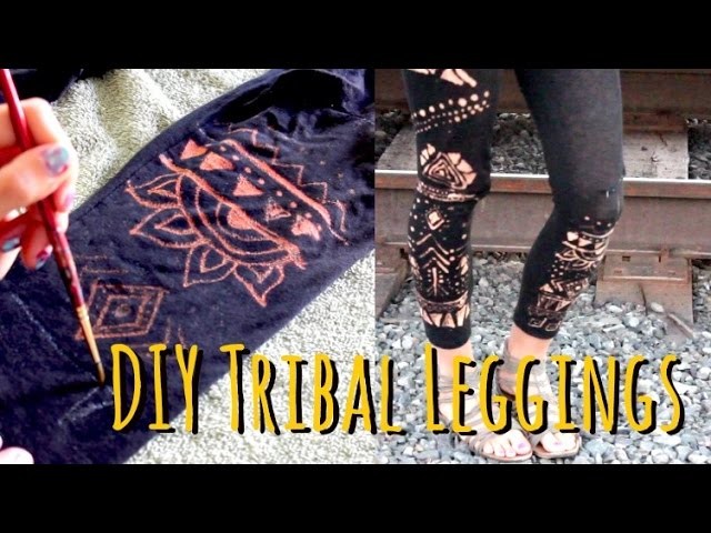 Easy DIY Tribal LEGGINGS - Coolest Idea Ever