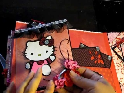 Hello Kitty Chipboard Album (done for my daughter)