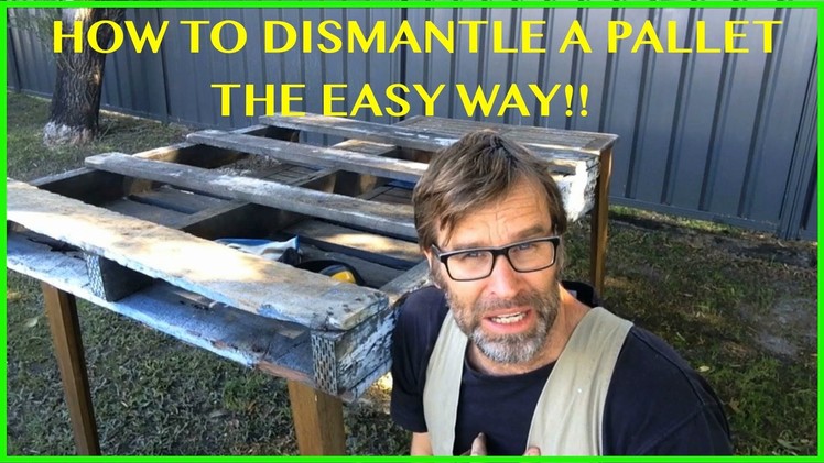How to Dismantle a Pallet. The EASY Way! Two Great Techniques.