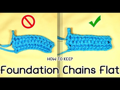 HOW TO KEEP FOUNDATION CHAINS FLAT OR STRAIGHT | Patrones Valhalla ENG