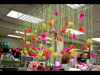 How to Make a Paper Floral Curtain  - PS Stores Seattle