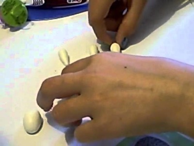 How to make a white with gray spots dog from polymer clay!!!! for dollhouses or decor