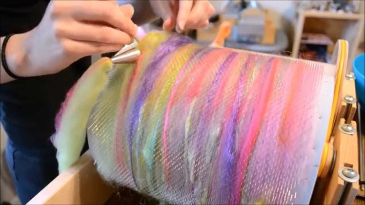 How to Make Roving on a Brother Standard Drum Carder