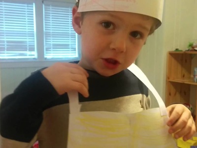Ian's homemade police car costume