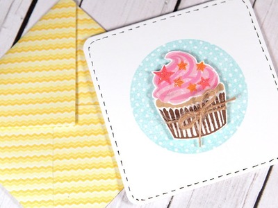 Layered Stamping (Cupcake Party stamp set)