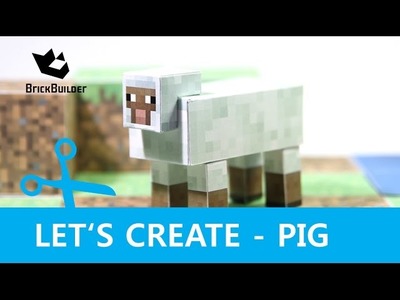 Let's Create - Sheep - Minecraft Paper Model with DOWNLOAD LINK