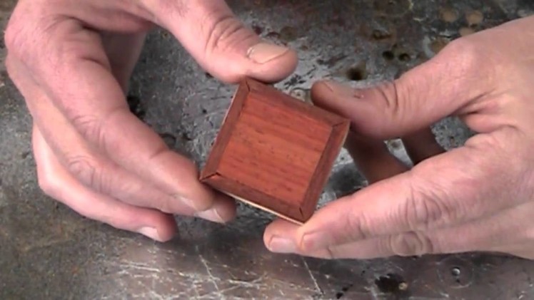 Make an itsy bitsy teeny tiny wood box. and earrings