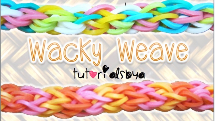 NEW Wacky Weave Rainbow Loom Bracelet Tutorial | How To