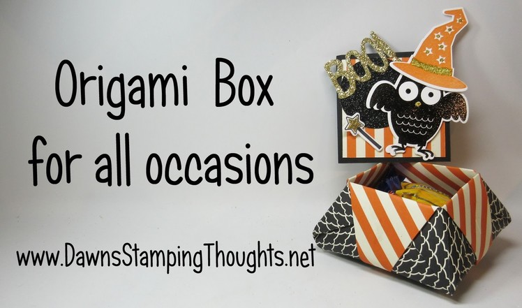 Origami Box Featuring Envelope Paper  from Stampin'Up!