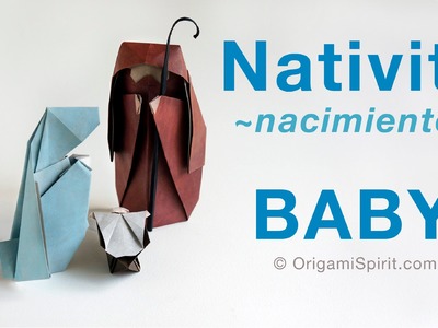 Origami Nativity -CHILD :: Belén-Jesús