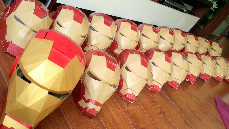 Paper Modeling Workshop for KIDS - Iron Man's Helmet by Atamjeet - May 2014