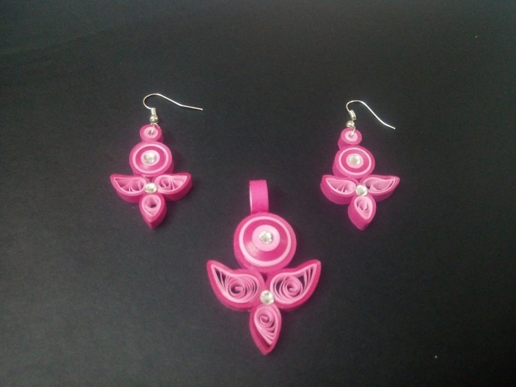 Paper quilling earring - new deisgn - Tutorial