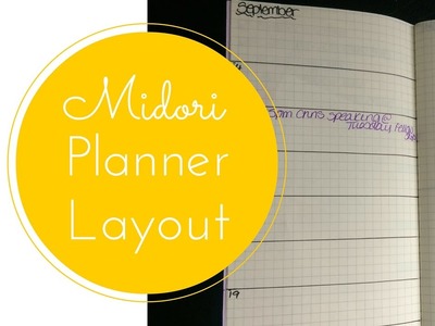 Planner Layout - Midori Traveler's Notebook