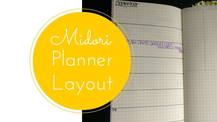 Planner Layout - Midori Traveler's Notebook
