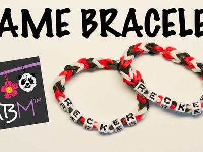 Rainbow Loom Band EASY Name Bracelet Inspired by Meet Me At the Reck