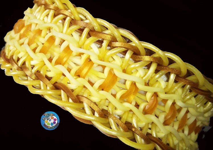 Rainbow Loom Bracelet "CONQUEROR" (Original Design) (ref #6l)