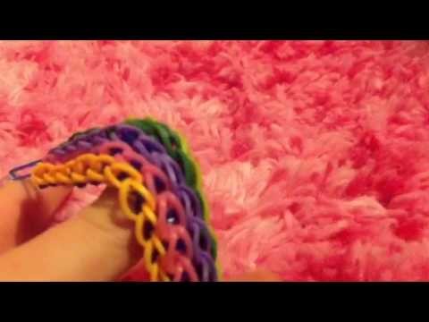 Rainbow loom bracelets with 2 looms