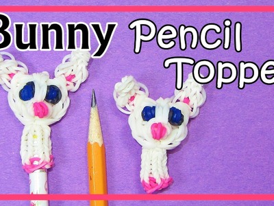 Rainbow Loom Easter Bunny Pencil Topper