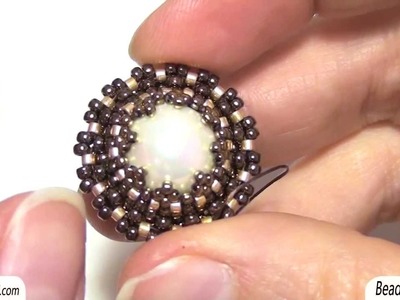 Sarubbest: Come incastonare una perla con perline Rocailles e perline Delica | Tutorial perline