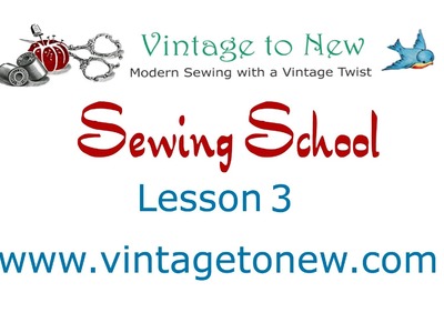 Sewing School Lesson 3 - Overcasting Raw Edges and Pressing a Seam Open