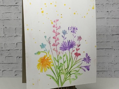 Stamping with Faber Castell Design Memory Craft Gelatos For Blitsy