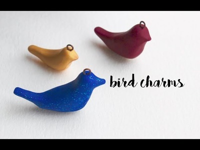 ♥Valentine's Day Polymer Clay Love Bird Charm Tutorial♥ | Pasteldaisy
