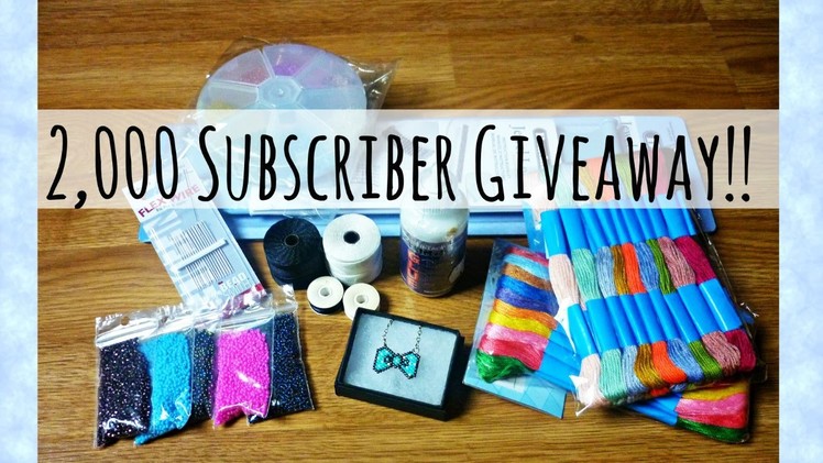 ((CLOSED)) 2000 Subscriber Giveaway!! ¦ The Corner of Craft
