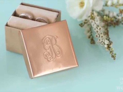 DIY Embossed Copper Ring Box