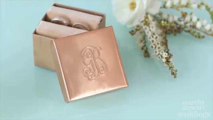 DIY Embossed Copper Ring Box